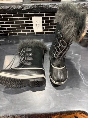 Sorel Girls Youth Black Joan Of Arctic Winter Boots